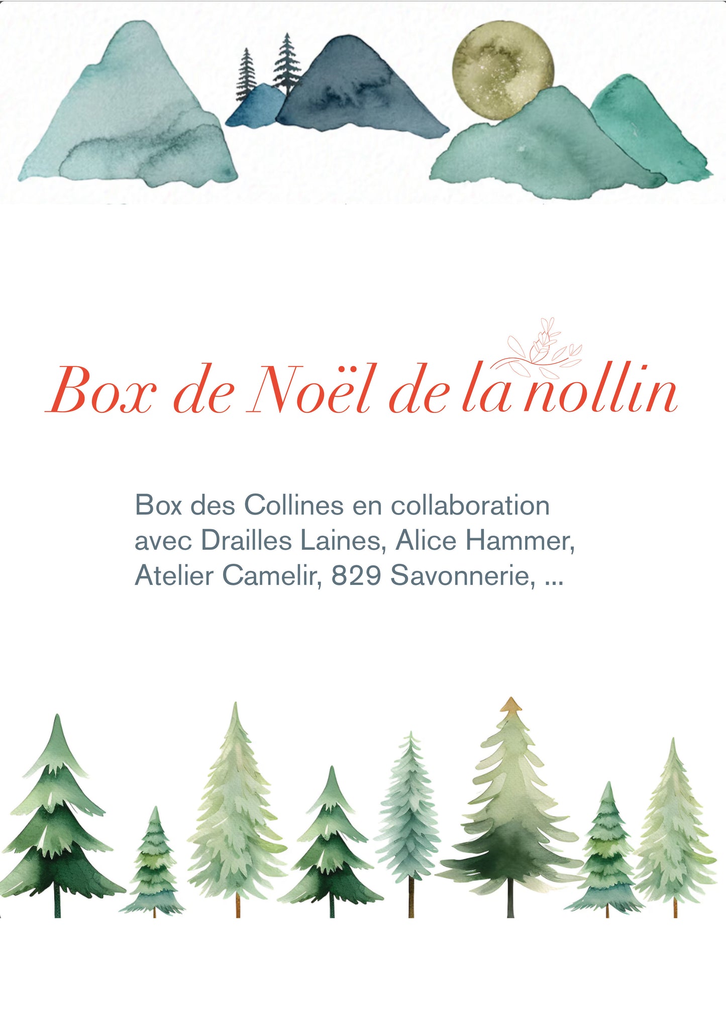 Box de Noël (tricot) - Box des Collines